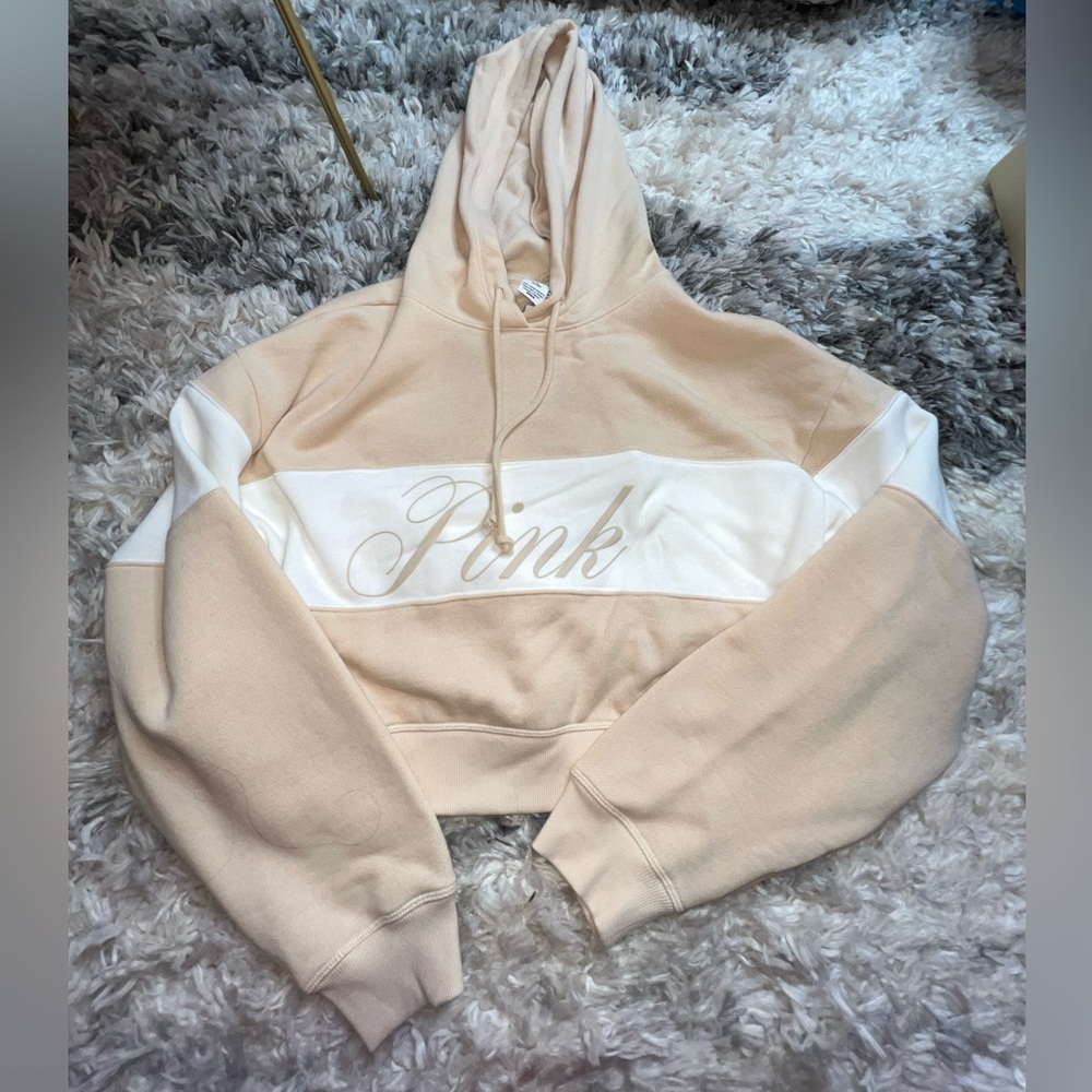 PINK Everyday Fleece Cropped Hoodie